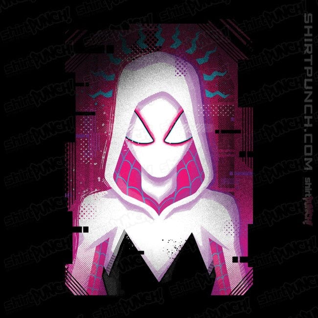 Daily_Deal_Shirts Magnets / 3"x3" / Black Glitch Spider-Gwen