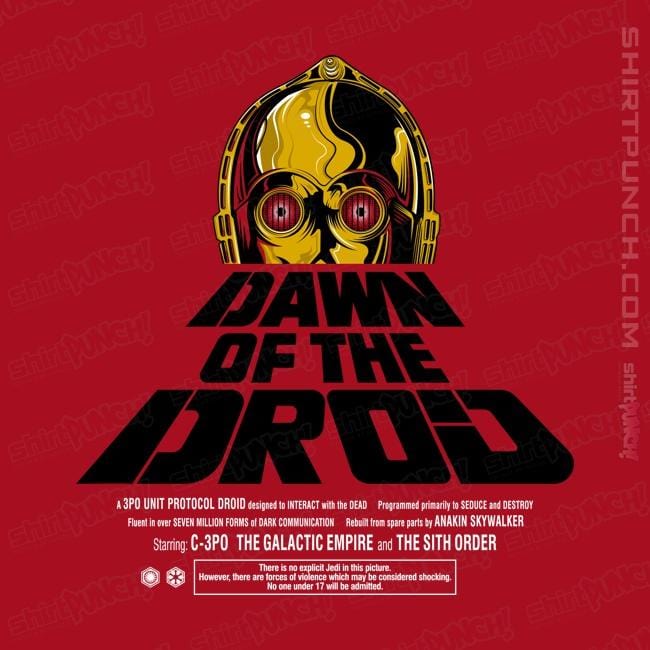 Shirts Magnets / 3"x3" / Red Dawn Of The Droid