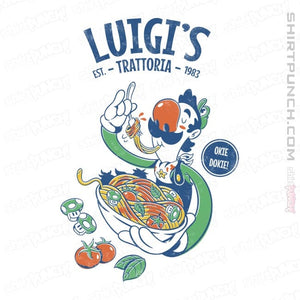 Daily_Deal_Shirts Magnets / 3"x3" / White Luigi's Trattoria