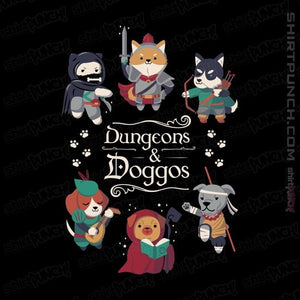 Shirts Magnets / 3"x3" / Black Dungeons & Doggos