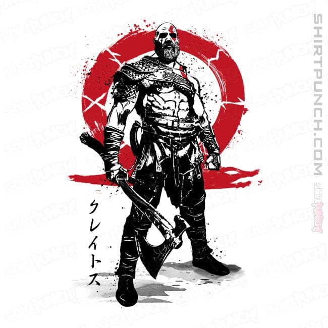 Daily_Deal_Shirts Magnets / 3"x3" / White Killer Of Gods Sumi-e