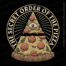 Load image into Gallery viewer, Daily_Deal_Shirts Magnets / 3&quot;x3&quot; / Black Secret Order Of The Pizza
