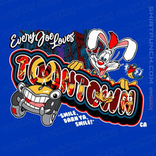 Load image into Gallery viewer, Daily_Deal_Shirts Magnets / 3&quot;x3&quot; / Royal Blue Every Joe Loves Toontown
