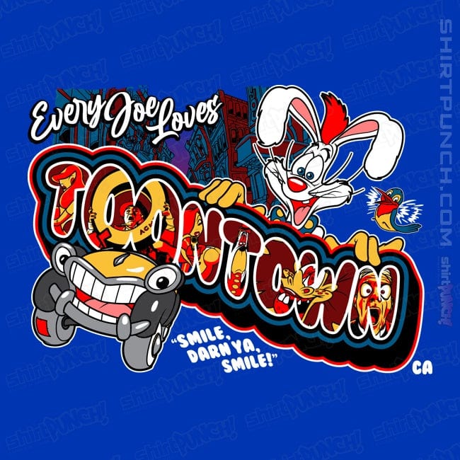 Daily_Deal_Shirts Magnets / 3"x3" / Royal Blue Every Joe Loves Toontown