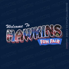 Load image into Gallery viewer, Shirts Magnets / 3&quot;x3&quot; / Navy Hawkins Fun Fair
