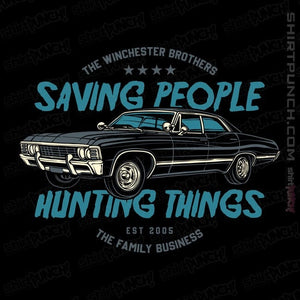 Daily_Deal_Shirts Magnets / 3"x3" / Black Winchester Brothers Business
