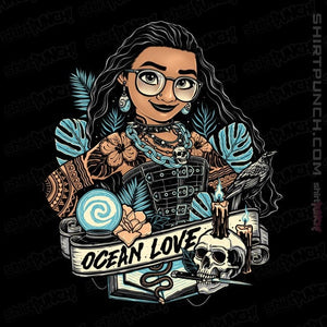 Daily_Deal_Shirts Magnets / 3"x3" / Black Rocker Moana