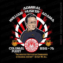 Load image into Gallery viewer, Shirts Magnets / 3&quot;x3&quot; / Black William Adama
