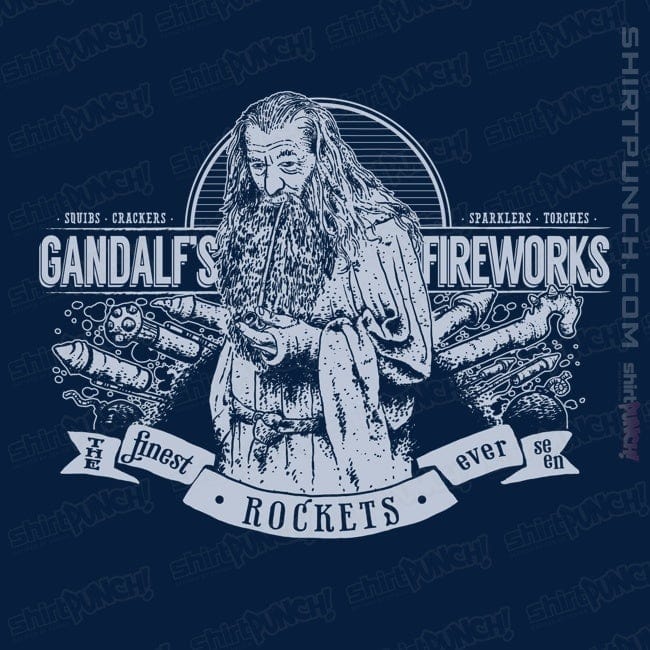 Secret_Shirts Magnets / 3"x3" / Navy Gandalf's Fireworks