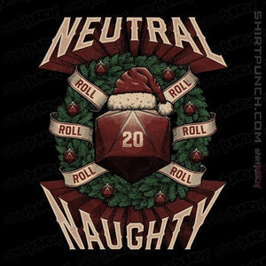 Shirts Magnets / 3"x3" / Black Neutral Naughty Christmas