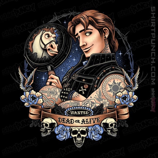 Daily_Deal_Shirts Magnets / 3"x3" / Black Wanted Dead or Alive