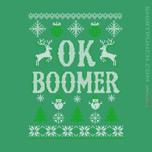 Load image into Gallery viewer, Shirts Magnets / 3&quot;x3&quot; / Irish Green OK Zoomer Ugly Christmas Sweater
