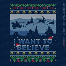Load image into Gallery viewer, Daily_Deal_Shirts Magnets / 3&quot;x3&quot; / Navy Believe In Xmas
