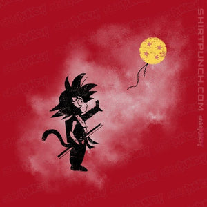 Shirts Magnets / 3"x3" / Red Saiyan With Balloon