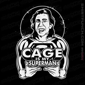 Daily_Deal_Shirts Magnets / 3"x3" / Black Cage Is My Superman