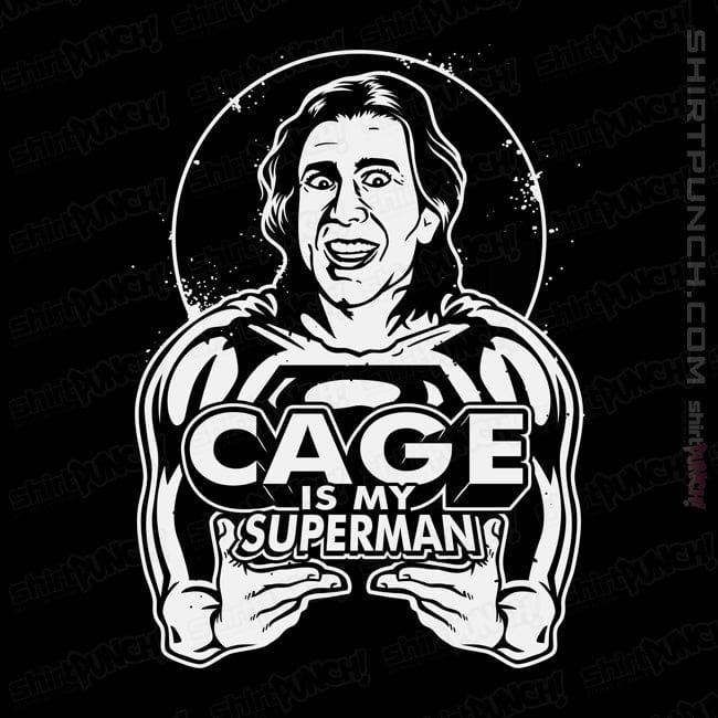 Daily_Deal_Shirts Magnets / 3"x3" / Black Cage Is My Superman