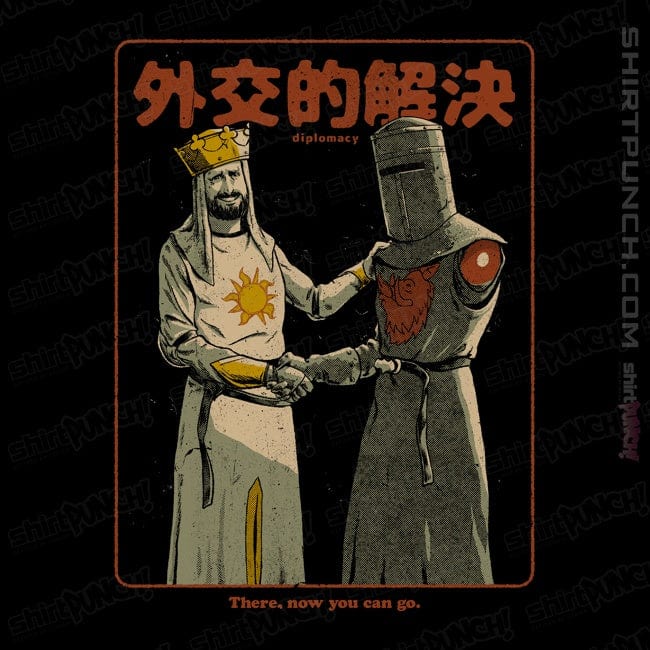 Daily_Deal_Shirts Magnets / 3"x3" / Black Medieval Diplomacy