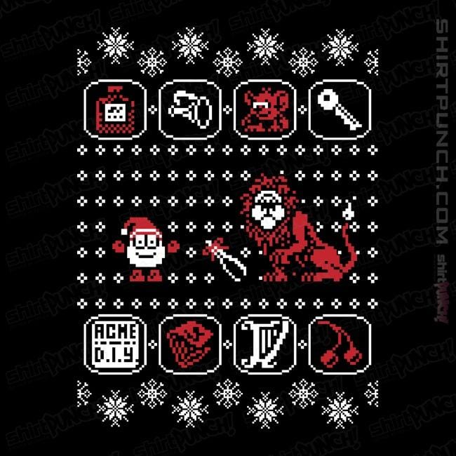 Shirts Magnets / 3"x3" / Black Santa Of The Yolk Folk