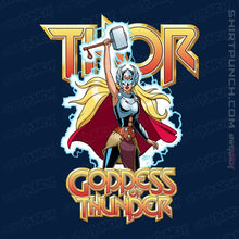 Load image into Gallery viewer, Daily_Deal_Shirts Magnets / 3&quot;x3&quot; / Navy Mighty Thor
