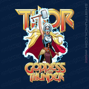 Daily_Deal_Shirts Magnets / 3"x3" / Navy Mighty Thor