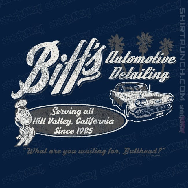 Daily_Deal_Shirts Magnets / 3"x3" / Navy Biff's Auto Detailing