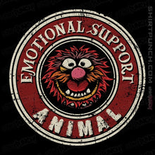 Load image into Gallery viewer, Daily_Deal_Shirts Magnets / 3&quot;x3&quot; / Black Emotional Support Animal
