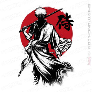 Daily_Deal_Shirts Magnets / 3"x3" / White Gintoki Sumi-e