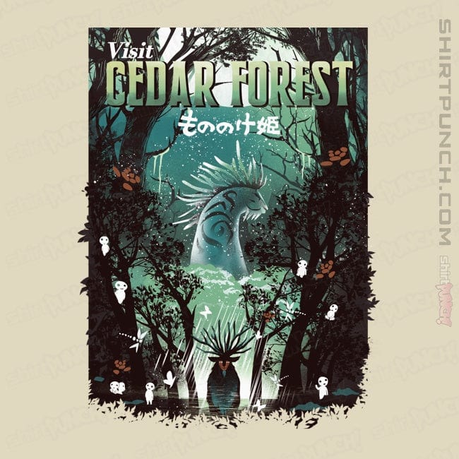 Daily_Deal_Shirts Magnets / 3"x3" / Natural Visit Cedar Forest