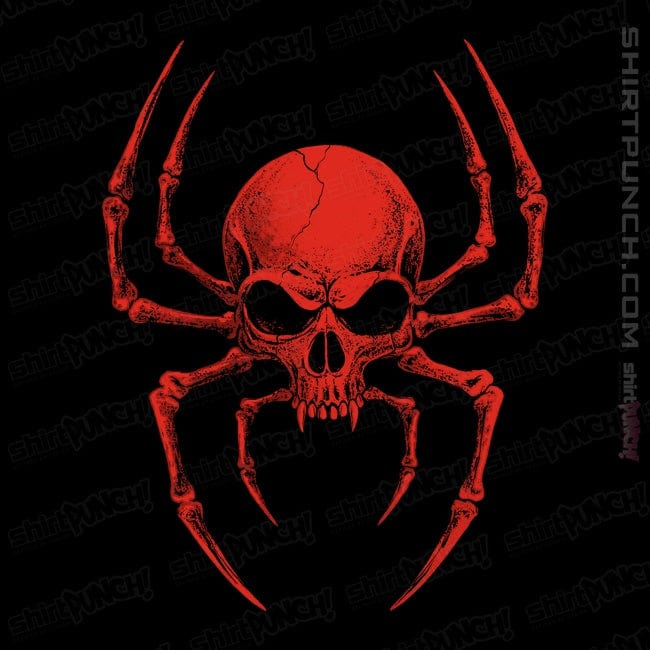 Daily_Deal_Shirts Magnets / 3"x3" / Black Spider Skull