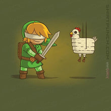 Load image into Gallery viewer, Shirts Magnets / 3&quot;x3&quot; / Military Green Hylian Pinata
