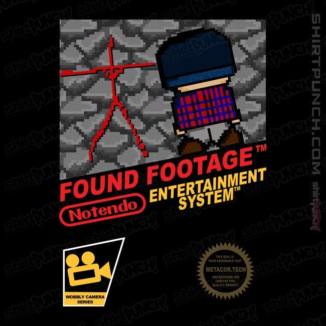 Daily_Deal_Shirts Magnets / 3"x3" / Black Found Footage