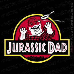 Daily_Deal_Shirts Magnets / 3"x3" / Black Jurassic Dad!