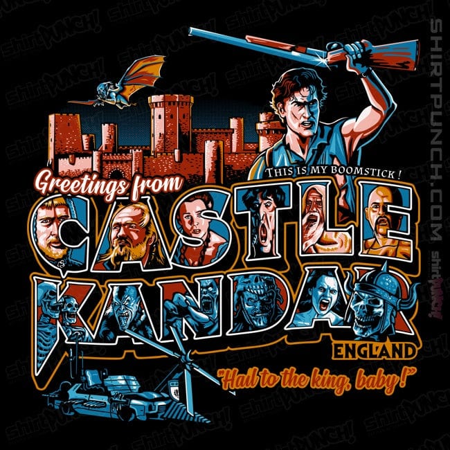 Daily_Deal_Shirts Magnets / 3"x3" / Black Greetings From Castle Kandar