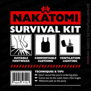 Daily_Deal_Shirts Magnets / 3"x3" / Black Nakatomi Survival Kit