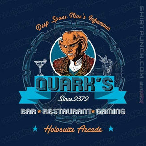 Shirts Magnets / 3"x3" / Navy Quark's Bar And Grill