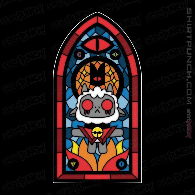 Daily_Deal_Shirts Magnets / 3"x3" / Black Lamb Stained Glass