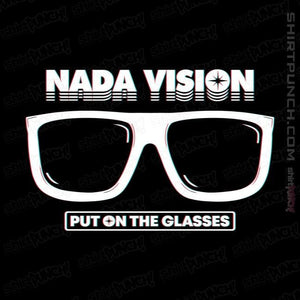 Shirts Magnets / 3"x3" / Black Nada Vision