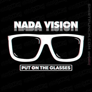 Shirts Magnets / 3"x3" / Black Nada Vision
