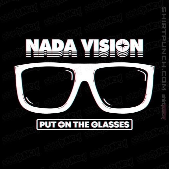 Shirts Magnets / 3"x3" / Black Nada Vision