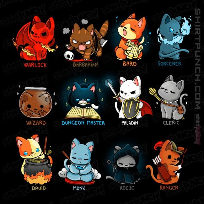 Daily_Deal_Shirts Magnets / 3"x3" / Black Cat Roleplay