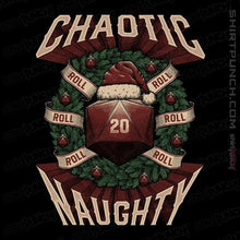 Load image into Gallery viewer, Shirts Magnets / 3&quot;x3&quot; / Black Chaotic Naughty Christmas
