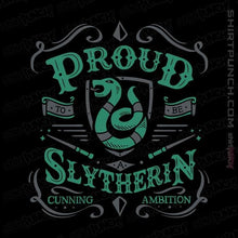 Load image into Gallery viewer, Shirts Magnets / 3&quot;x3&quot; / Black Proud to be a Slytherin
