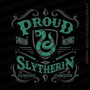 Shirts Magnets / 3"x3" / Black Proud to be a Slytherin