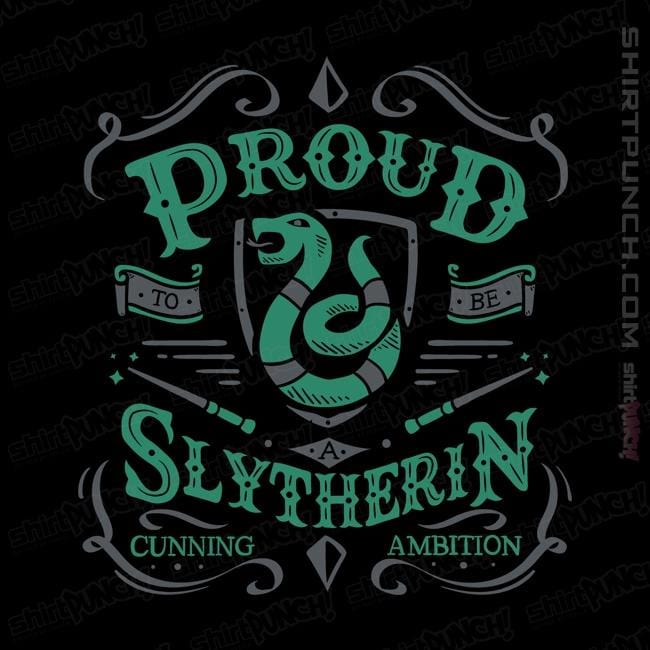 Shirts Magnets / 3"x3" / Black Proud to be a Slytherin