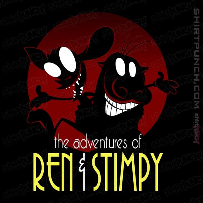 Secret_Shirts Magnets / 3"x3" / Black The Adventures of Ren & Stimpy