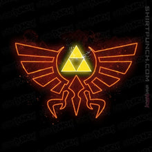 Load image into Gallery viewer, Shirts Magnets / 3&quot;x3&quot; / Black Hyrule Fire Crest
