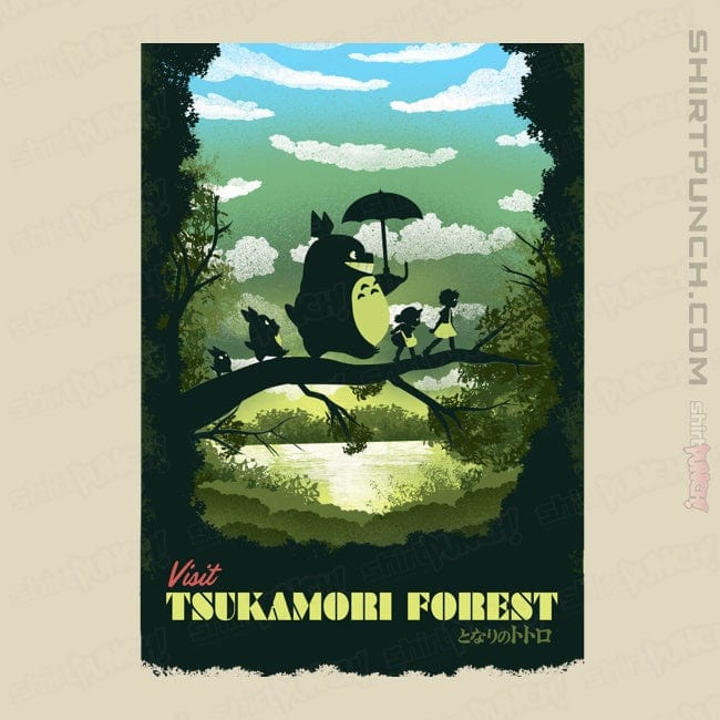 Daily_Deal_Shirts Magnets / 3"x3" / Natural Visit Tsukamori Forest