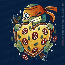 Load image into Gallery viewer, Daily_Deal_Shirts Magnets / 3&quot;x3&quot; / Navy Love Pizza
