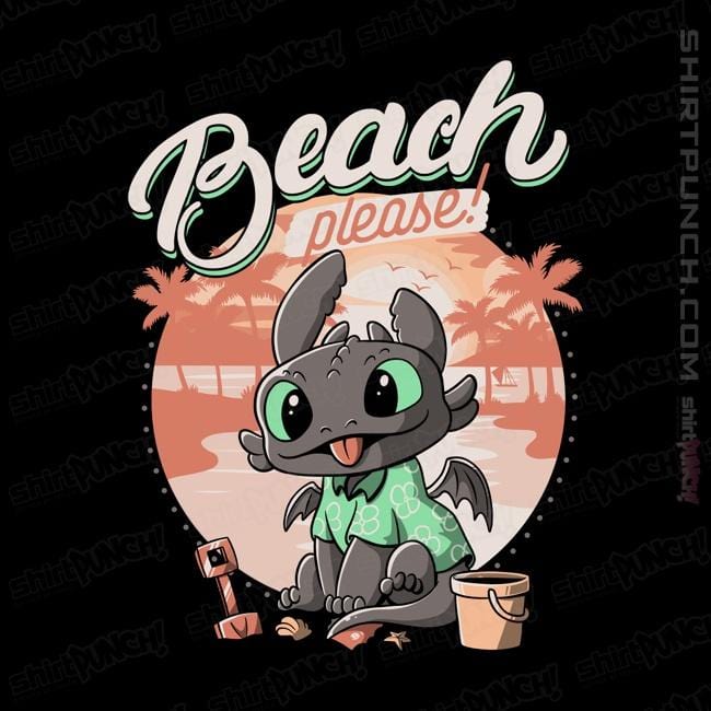Shirts Magnets / 3"x3" / Black Summer Dragon