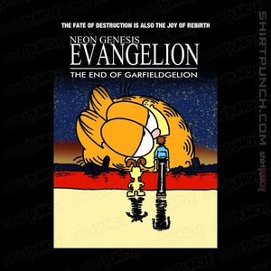 Daily_Deal_Shirts Magnets / 3"x3" / Black End Of Neon Genesis Garfieldgelion